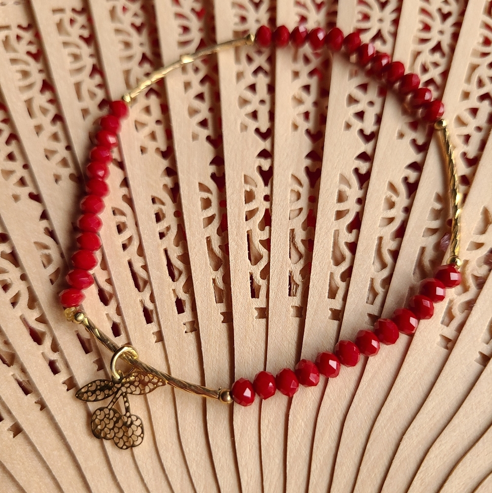 Cherry Charm Bracelet